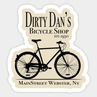 Dirty Dan's Bicycle Shop Sticker